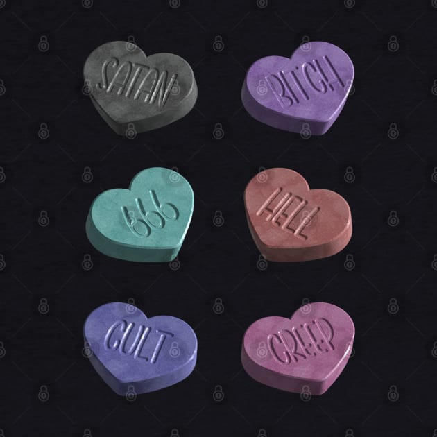 Creepy Heart Candy by Sasyall